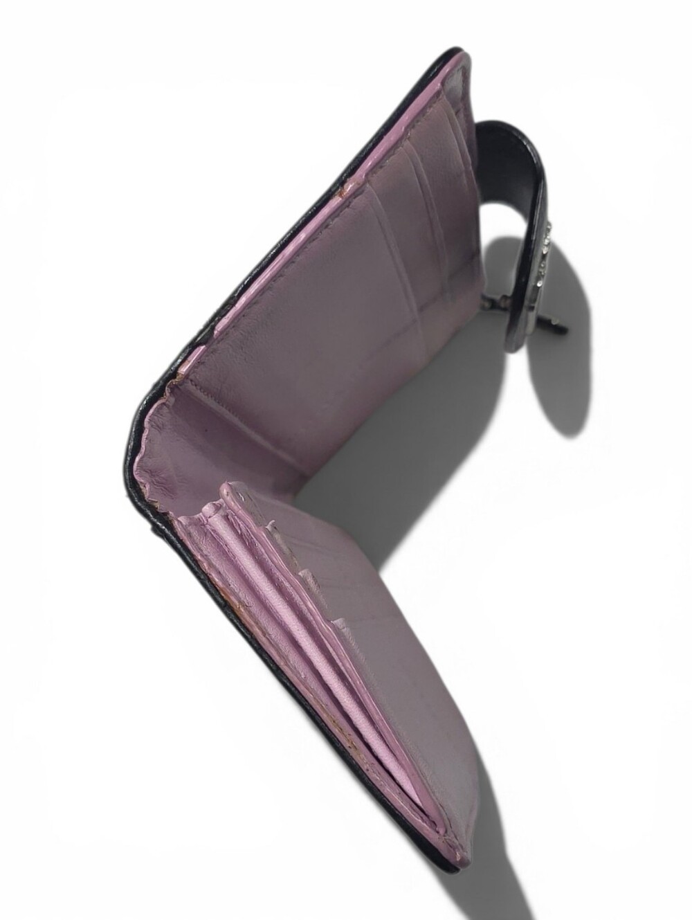 Coach Black Signature Continental Wallet with Logo Plaque, Preowned/Pre Loved - Picture 13 of 16